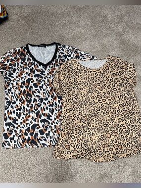 Leopard Print Tops Bundle - Set of 2 Tops